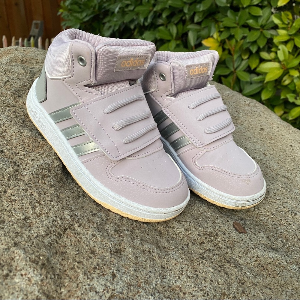 Adidas Girls toddler Shoes Sneakers Hi Top Size 10